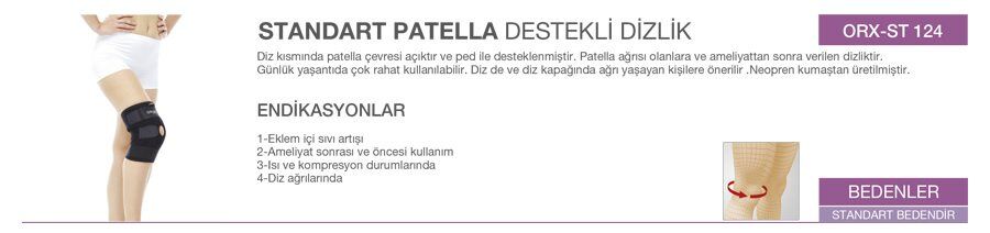 Orlex Standart Patella Destekli Dizlik