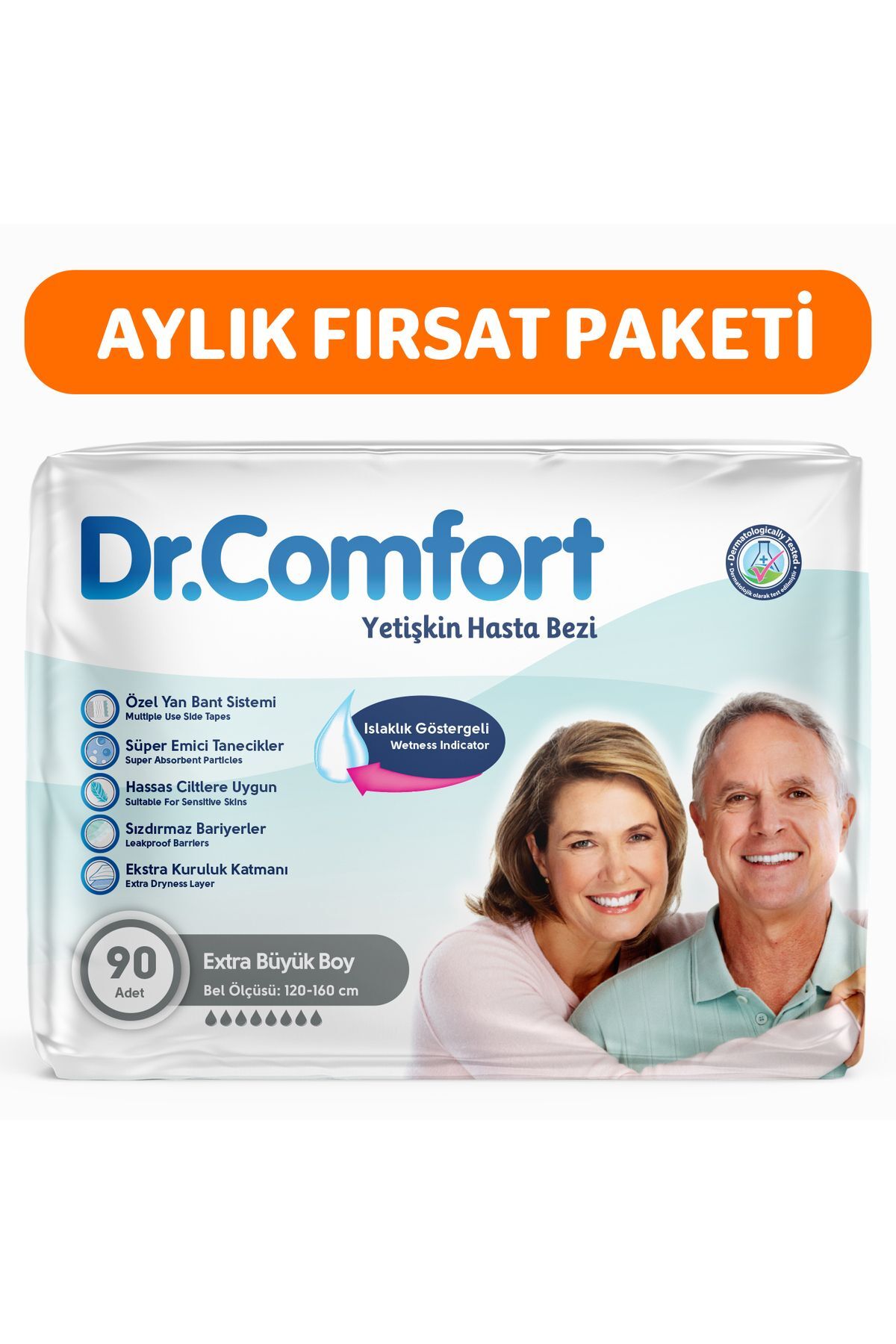 Dr Comfort Yetişkin Bel Bantlı Hasta Bezi Ekstra Large 90 Adet
