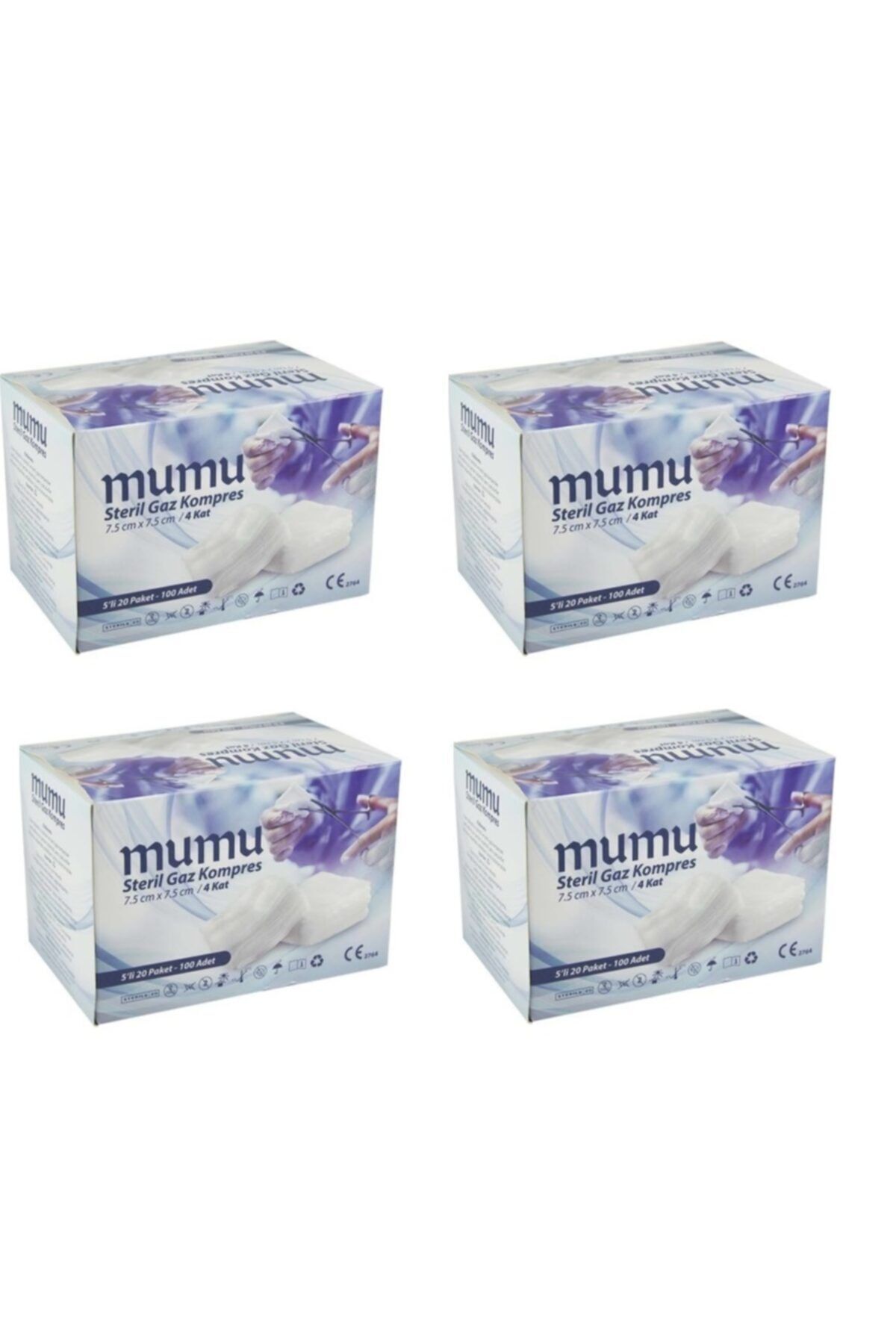 Mumu Steril Gaz Kompres 7.5 x7.5 cm 400 adet