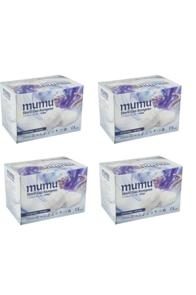 Mumu Steril Gaz Kompres 7.5 x7.5 cm 400 adet