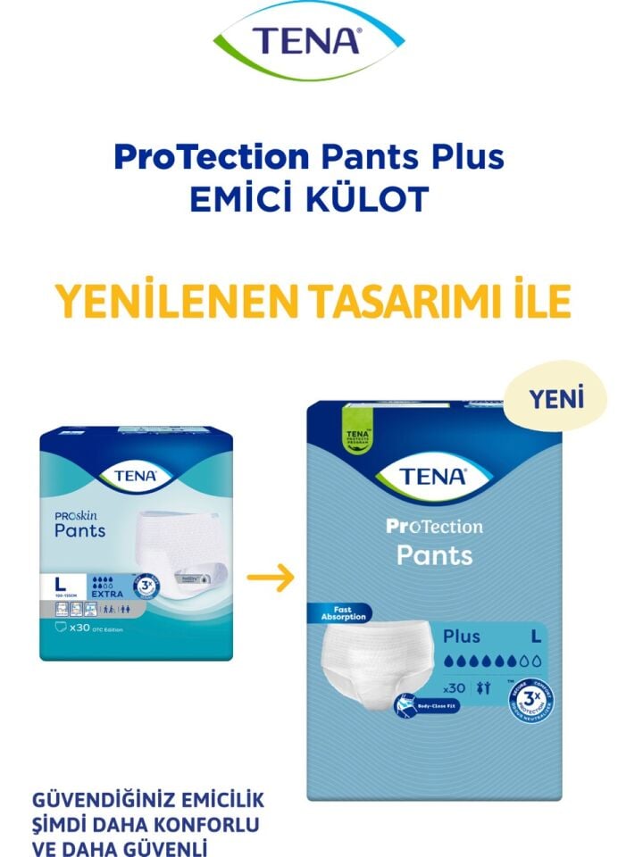 TENA 6 Damla Emici Külot Large Büyük Boy 60 Adet