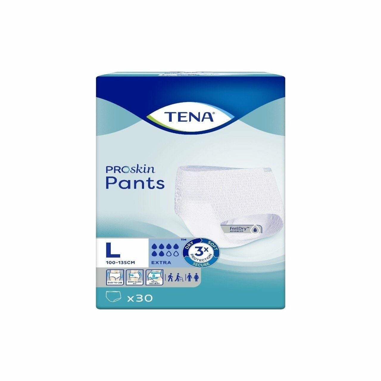 Tena Proskin Pants Extra Emici Külot Büyük Boy L 30'lu 4 Adet Hasta Bezi