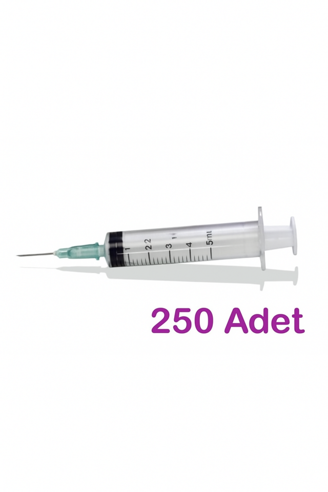 Risus 5ml Yeşil Enjektor (1 KUTU= 250 ADET) (İĞNELİ)