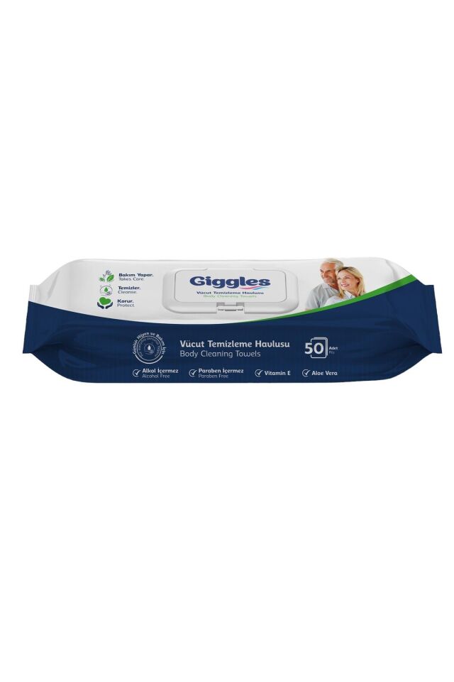 GİGGLES PERINE VE VÜCUT TEMIZLEME HAVLUSU (1X50X24