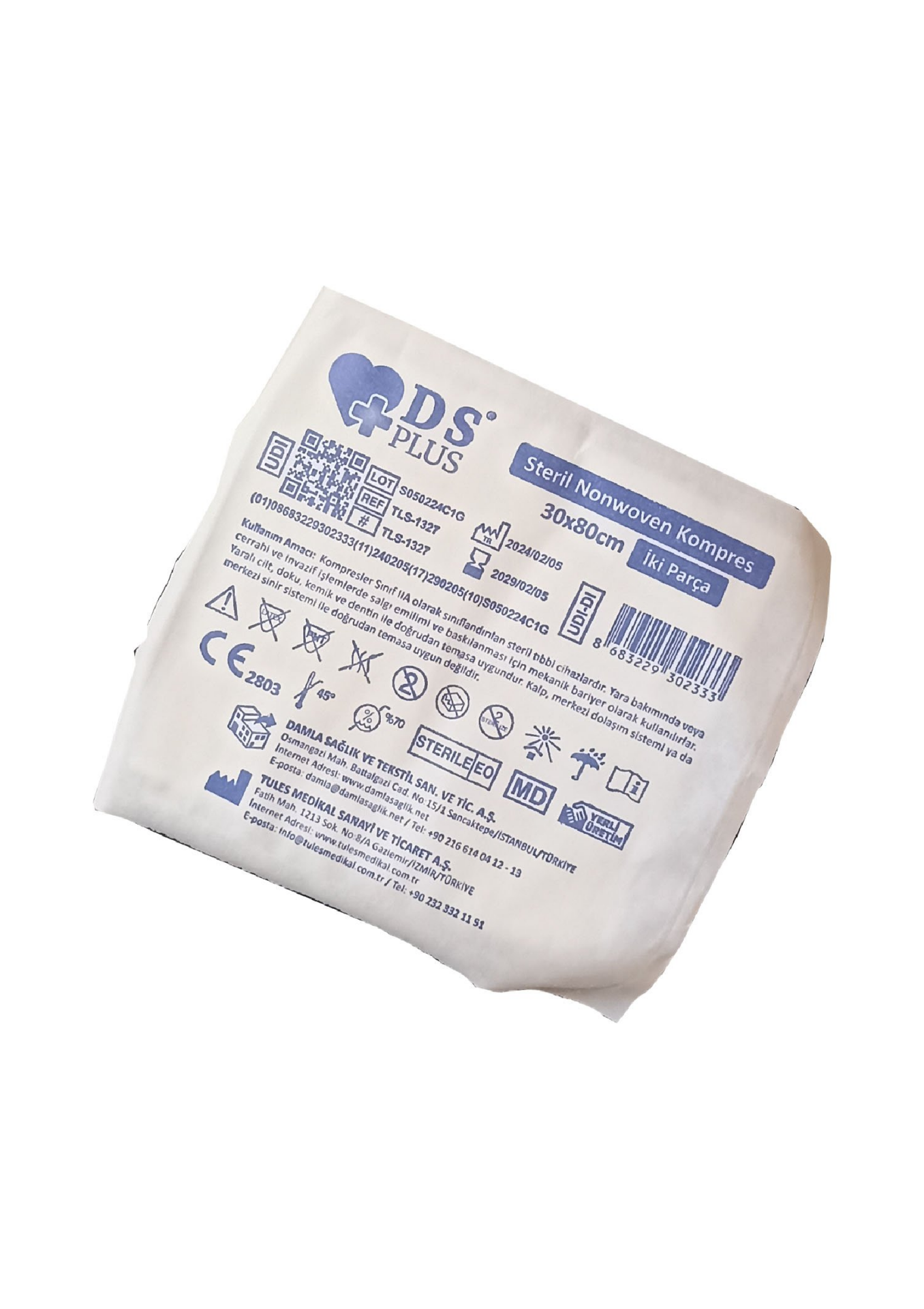 Ds Plus Nonwoven Kompres 30*80 (2 parça)