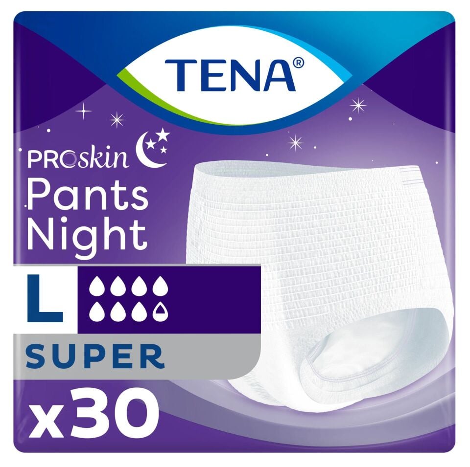 TENA 7,5 DAMLA PANTS NIGHT SUPER LARGE 30