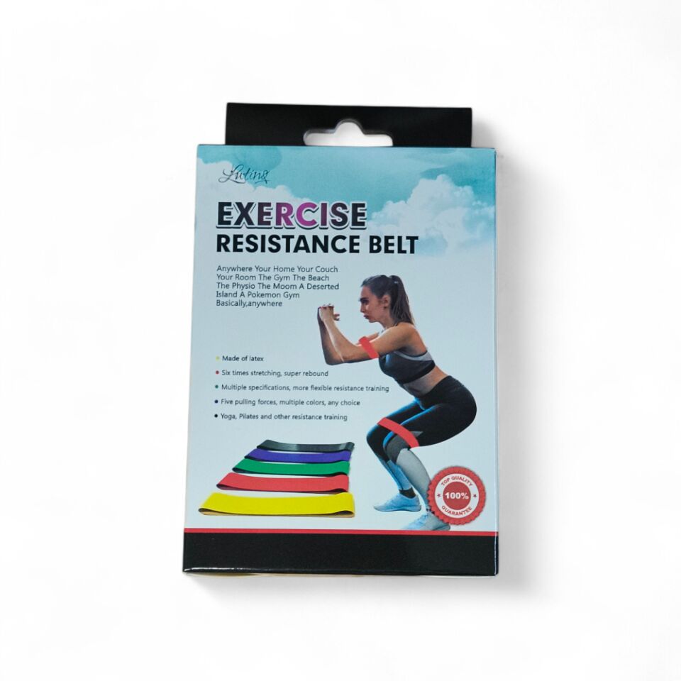 Aerobik Bant 5 Li Pilates Yoga Bandı ***