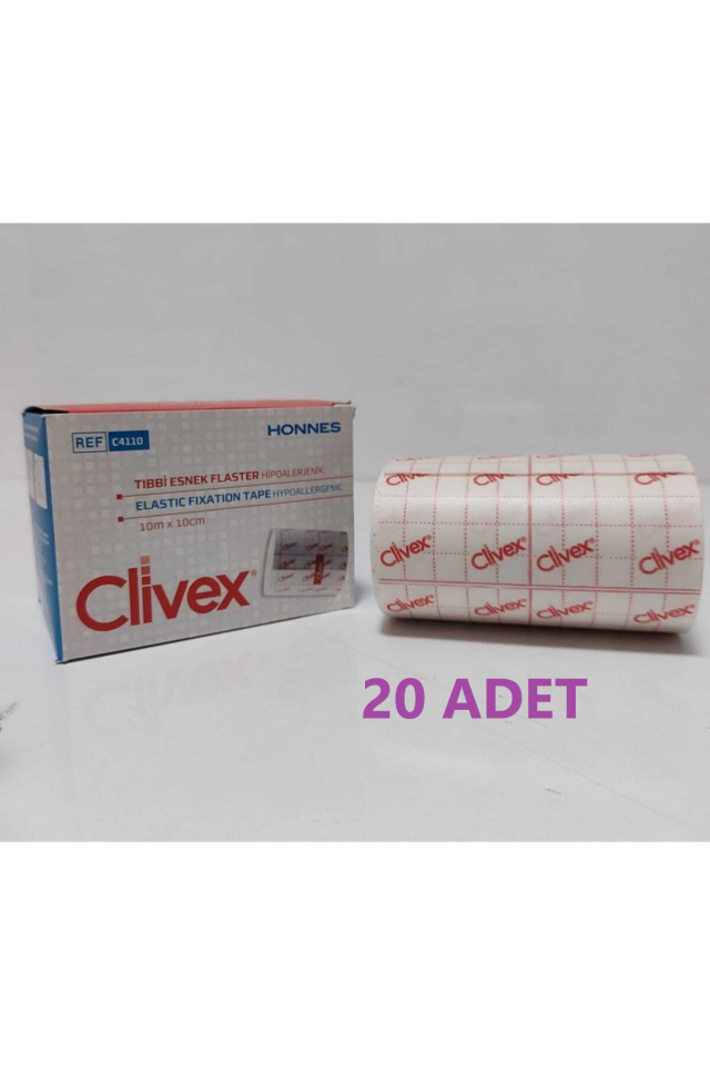 CLİVEX Tıbbi Esnek Flaster 10m X 10cm 20 Adet
