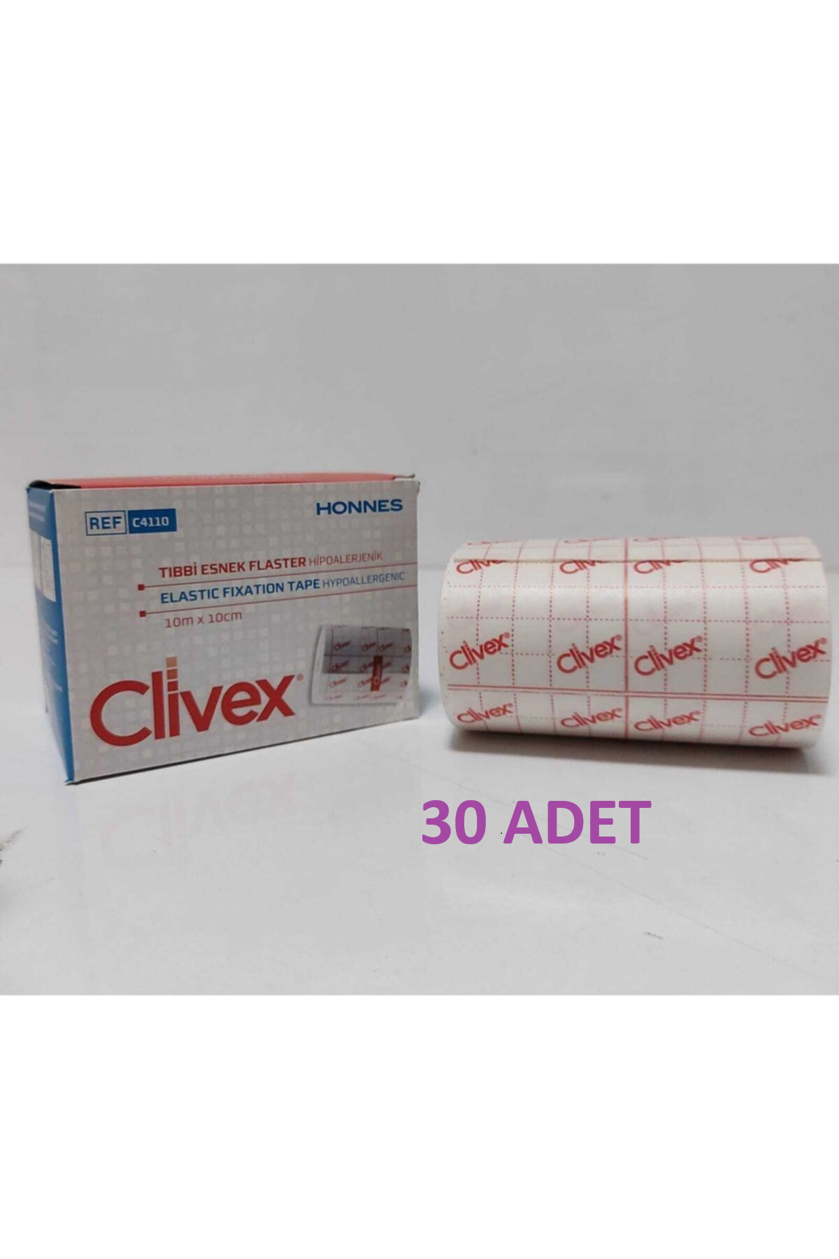 CLİVEX Tıbbi Esnek Flaster 10m X 10cm 30Adet