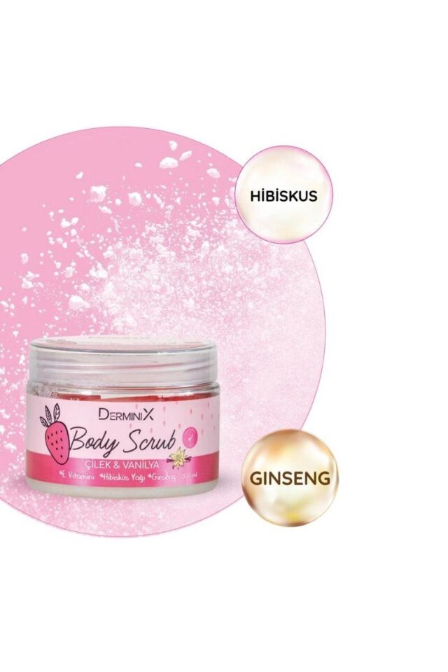 Derminix Çilek Vanilya Vücut Peelingi 300 ml