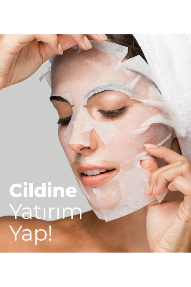 Derminix Kolajen C Vitamini Leke Karşıtı Yüz Kağıt Maskesi 3'lü