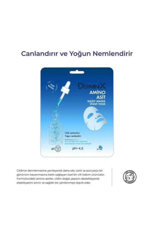 Derminix Amino Asit Kağıt Maske