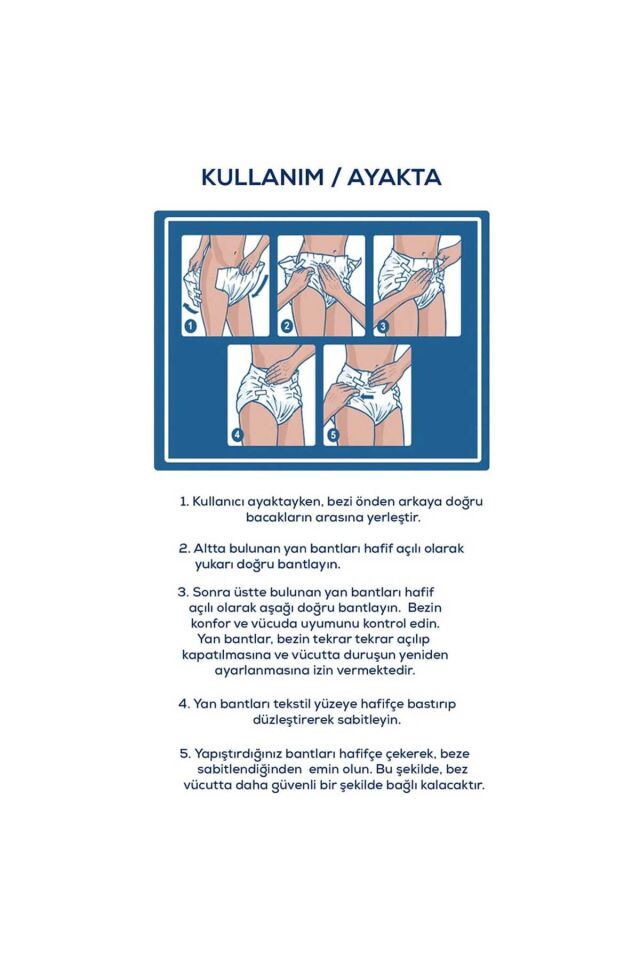 Medcare Premium Bel Bantlı Hasta Bezi 6 Damla Large Büyük Boy L Beden 30'lu Paket