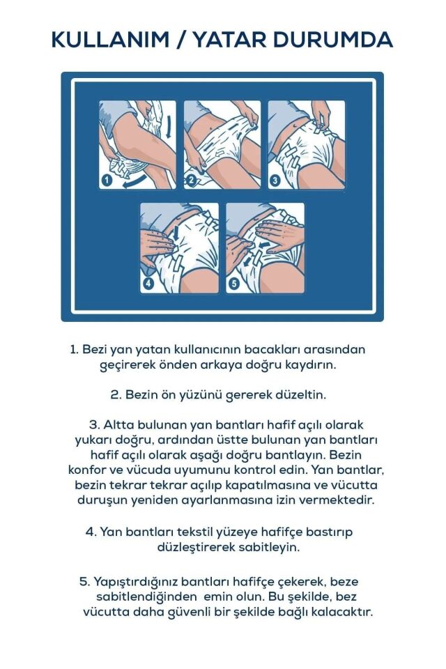 Medcare Yetişkin Hasta Bezi Large PREMİUM ÖZEL SERİ (Büyük Boy) 120 Adet