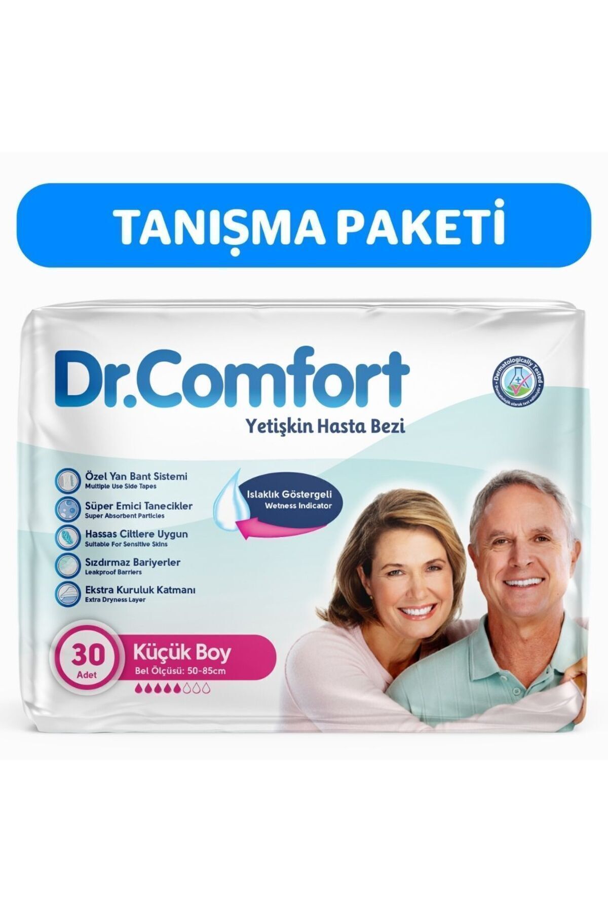 Dr Comfort Yetişkin Bel Bantlı Hasta Bezi Small 30 Adet