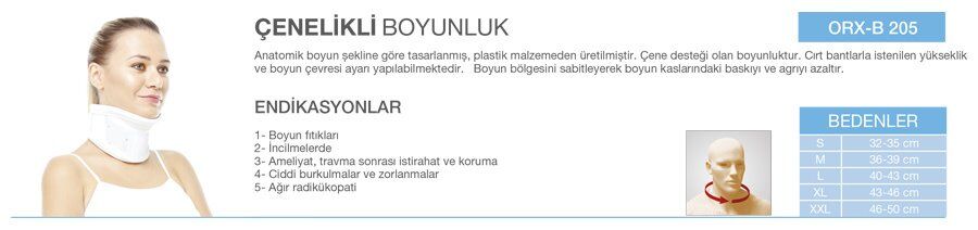 Orlex ORX-B205 Çenelikli Boyunluk