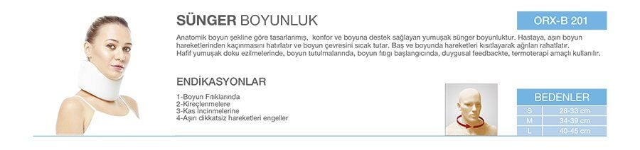 Orlex Orx-B201 Sünger Boyunluk Large
