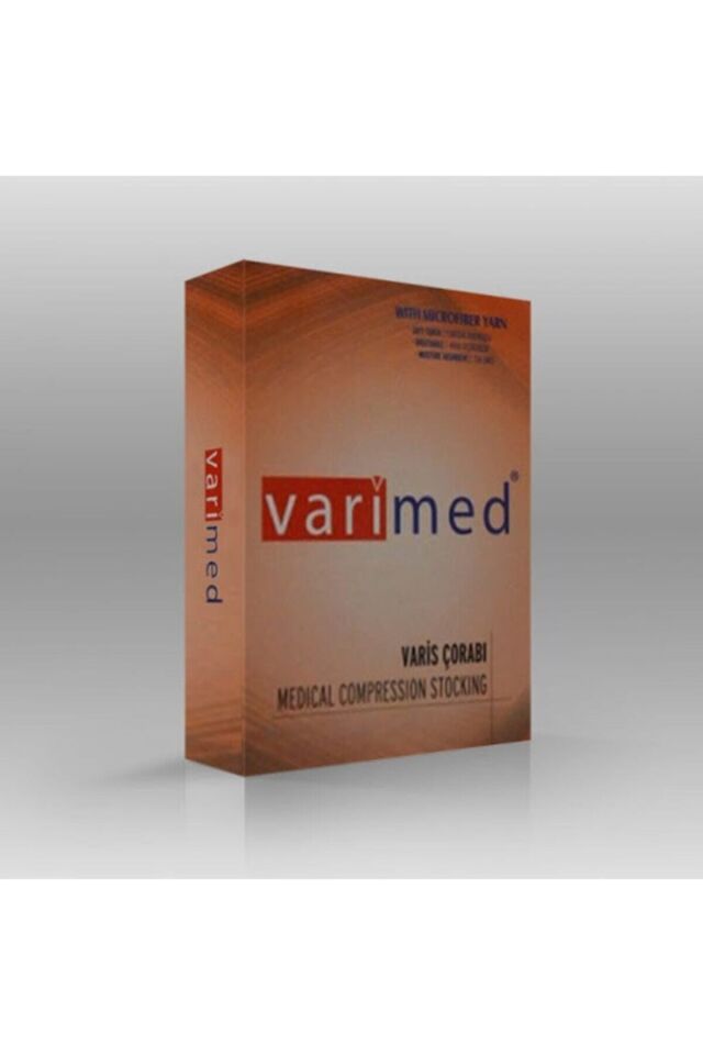Varimed 7230 Diz Üstü Çorabı Açık Burun Varis Çorabı Bej No:1