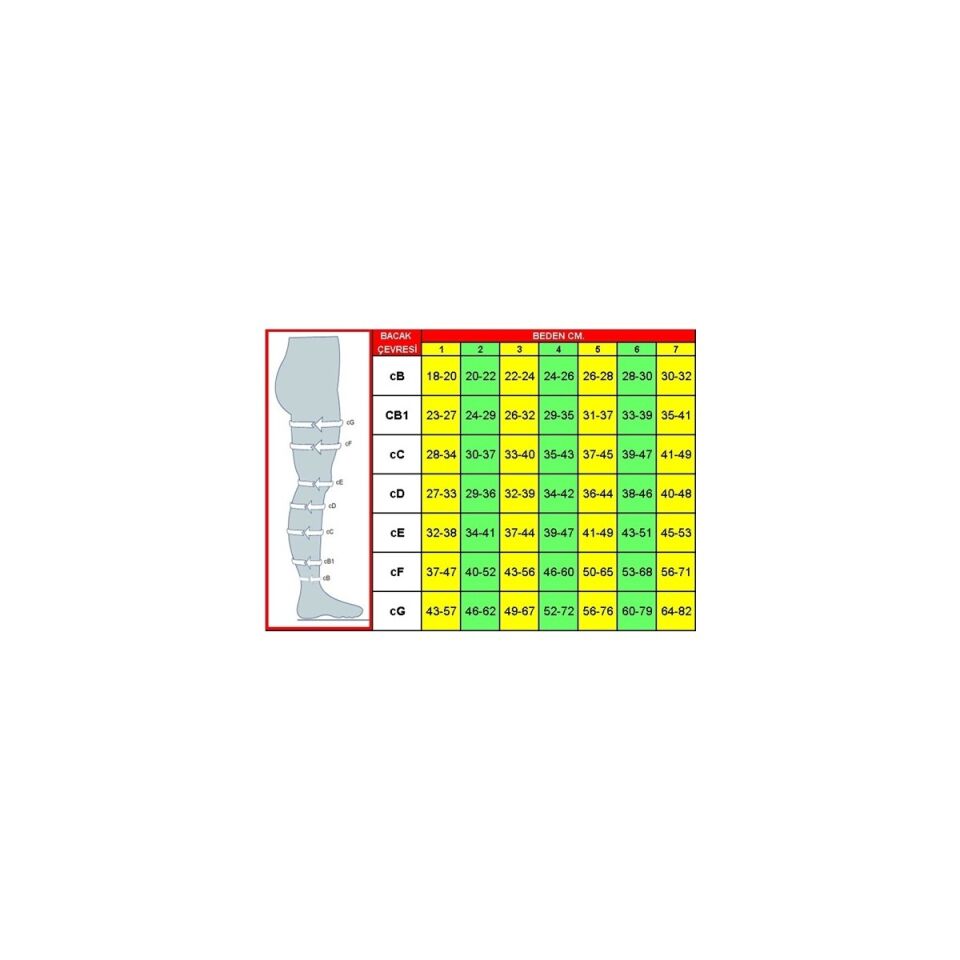 VARİMED 7231 DİZÜSTÜ VARİS ÇORABI KAPALI BURUN BEJ 6