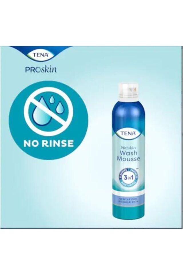 Tena Vücut Temizleme Köpüğü 2'li 3in1 Susuz Temizleme Onarım Koruma 400 ml