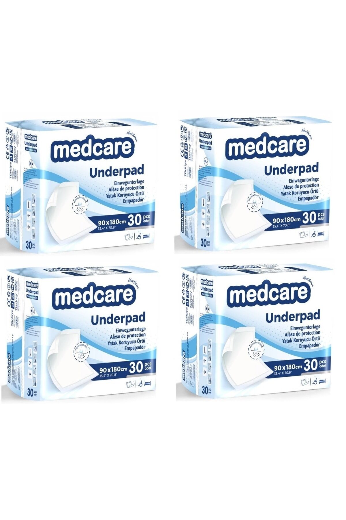 Medcare Yatak Koruyucu 90*180 cm 120 Adet