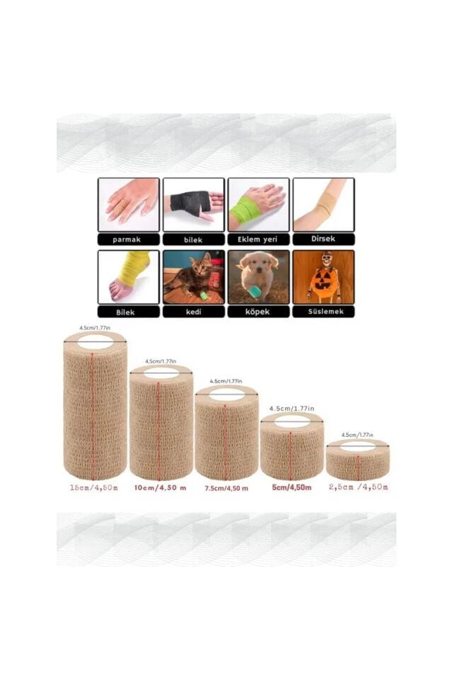 Ds Plus Coban Bandaj 7,5 cm x 4,5 m - YEŞİL