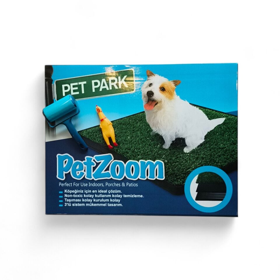 Büyük Petzoom Pet Park Köpek Tuvalet Eğitim Seti – Evcil Dostunuz İçin Hijyenik Çözüm 1 Adet Çığlık Atan Ördek 1 Adet Yıkanabilir Rulo Hediye