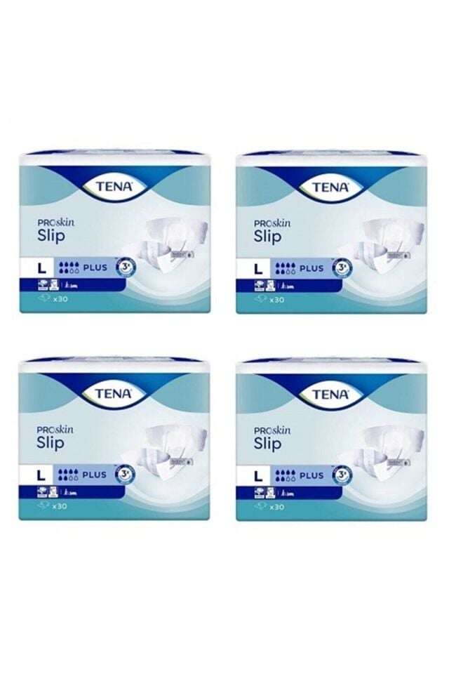 Proskin Slip Plus Bel Bantlı Hasta Bezi, Büyük Boy (l), 6 Damla, 30'lu 4 Paket 120 Adet