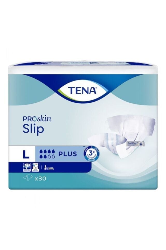 Proskin Slip Plus Bel Bantlı Hasta Bezi, Büyük Boy (l), 6 Damla, 30'lu 4 Paket 120 Adet