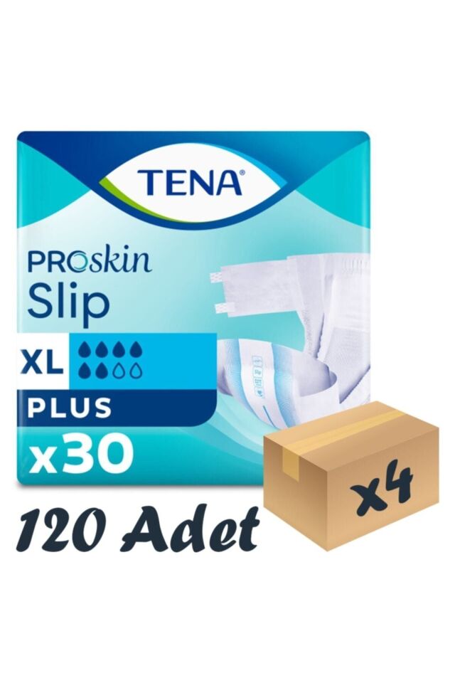 Tena Proskin Slip Plus Belbantlı Ekstra Büyük Boy XL 30'lu 4 Adet Hasta Bezi