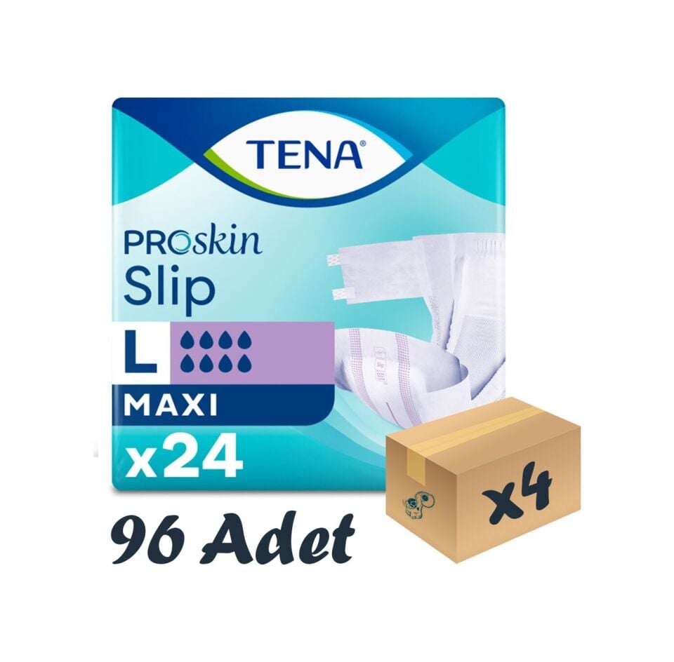 Tena Proskin Slip Maxi Belbantlı Büyük Boy L 24'lü 4 Adet Hasta Bezi