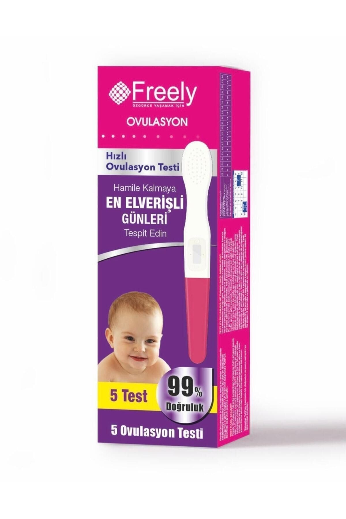Ovulasyon (YUMURTLAMA) Testi 5 Adet / Hamile Kalmaya Elverişli Günleri Tespit Eder