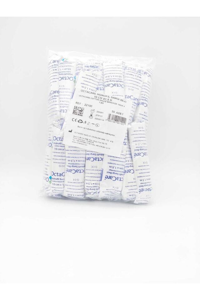 Hidrofil Sargı Bezi 10cm X 1.5m 50'li Tek Paket 50 Adet