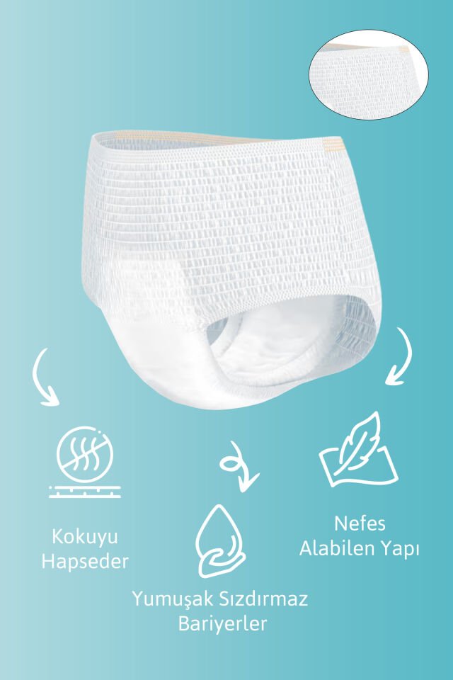 Tena 8 Damla Emici Külot XLarge Büyük Boy 40 Adet