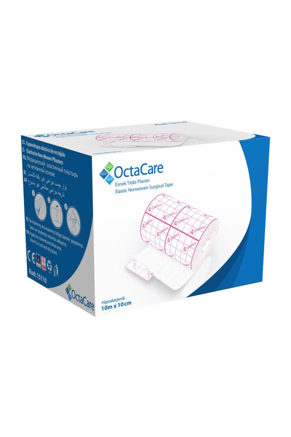 Octacare Hipoalerjenik Esnek Tıbbi Fix 10cm x 10 mt. 1 Adet
