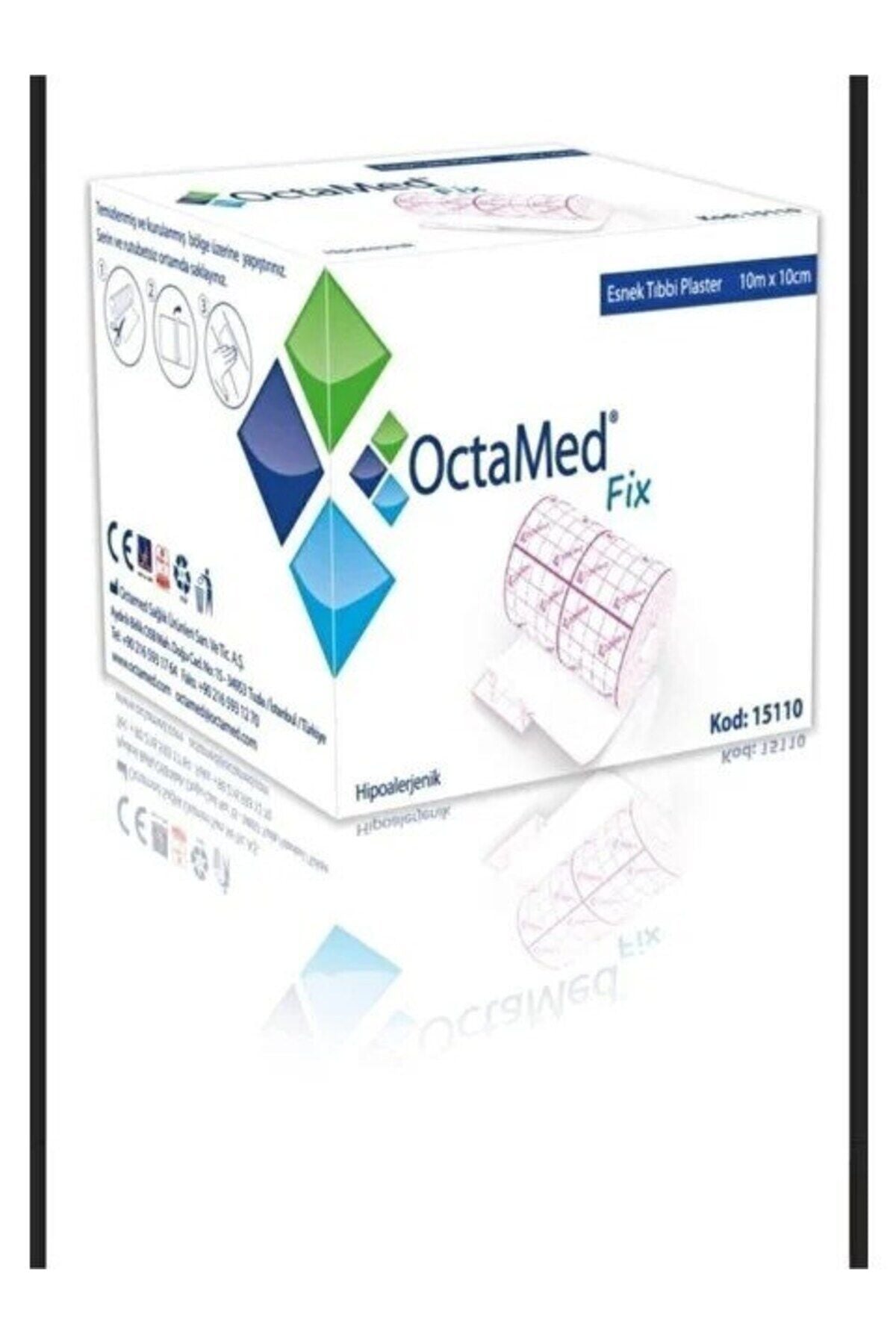 Octamed ESNEK TIBBİ PLASTER 10MX10CM 2 ADET
