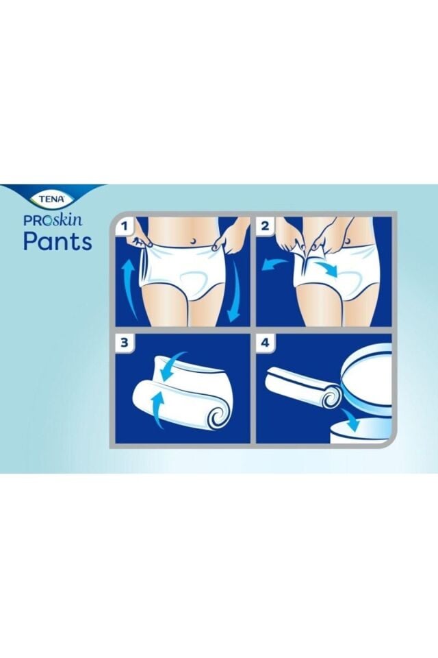 Tena Proskin Pants Maxi Emici Külot Büyük Boy L 10'lu 4 Adet Hasta Bezi