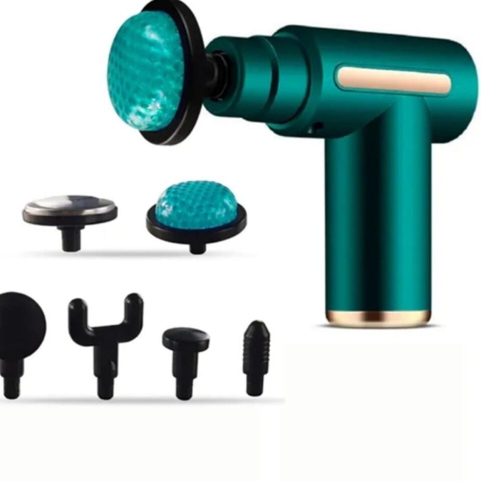 Isıtmalı Soğutmalı Darbeli Şarjlı Masaj Tabancası | Kas Gevşetici & Spor Sonrası Rahatlama