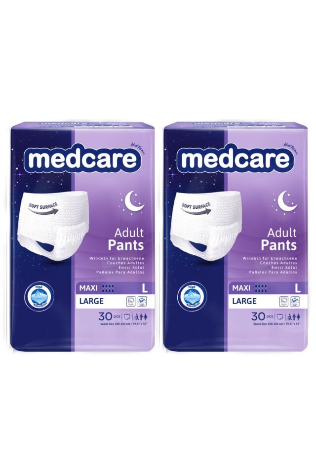 Medcare Maxi Emici Külot 8 Damla Large 60 Adet 2*30 luk paket