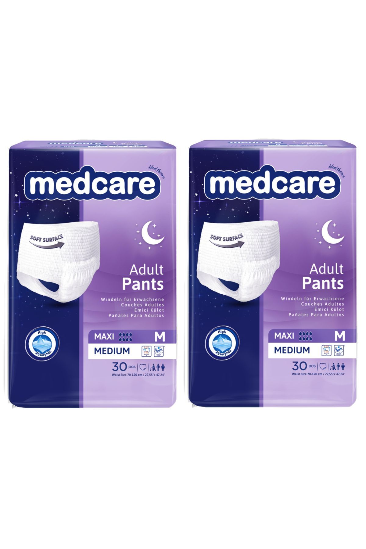 Medcare Maxi Emici Külot 8 Damla Medium 60 Adet 2*30