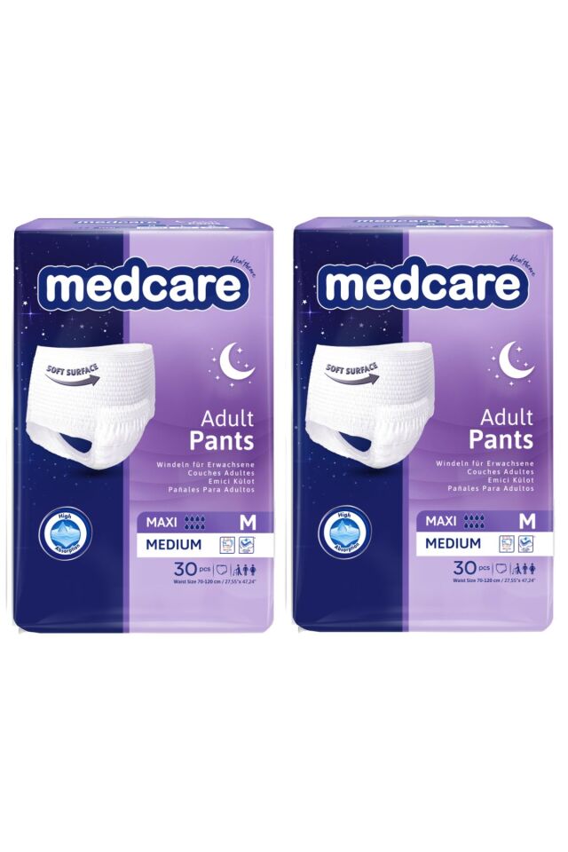 Medcare Maxi Emici Külot 8 Damla Medium 60 Adet 2*30