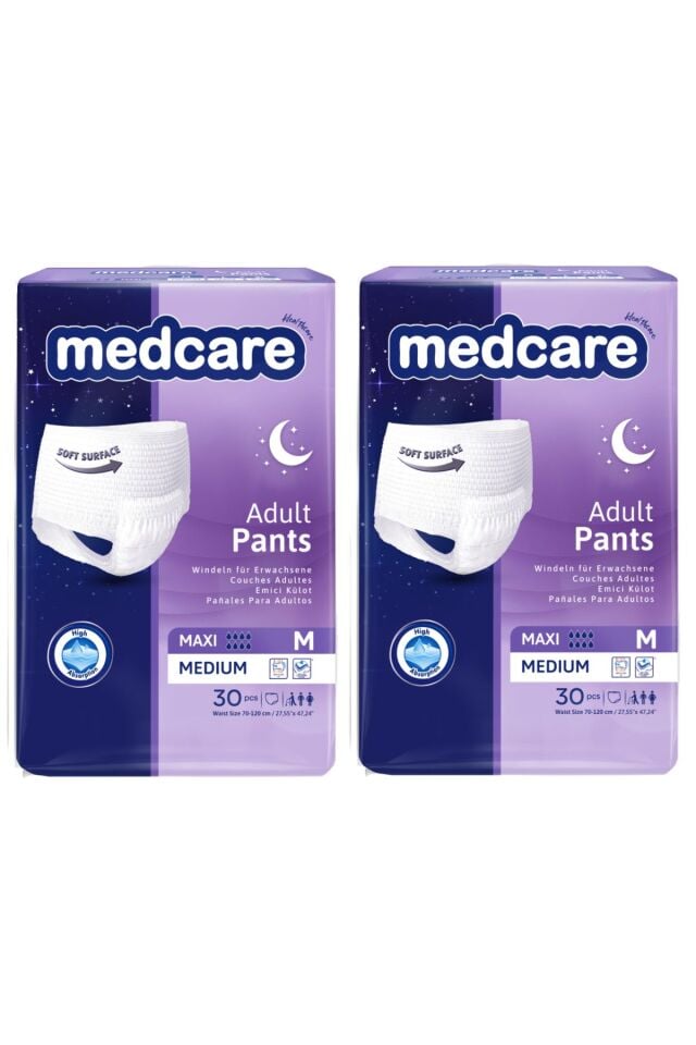Medcare Maxi Emici Külot 8 Damla Medium 60 Adet 2*30