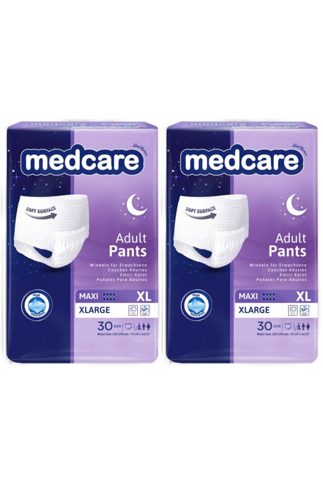 Medcare Maxi Emici Külot 8 Damla XLARGE 60 Adet 2*30 lu Paket