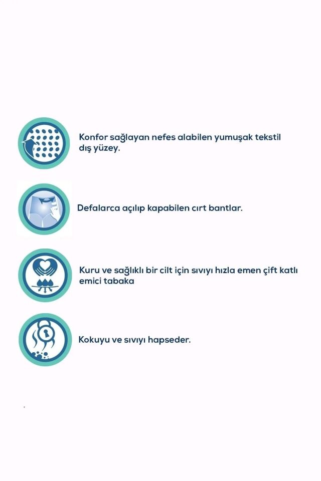 Yetişkin Hasta Bezi XLarge Classic (Ekstra Büyük Boy) 120 Adet