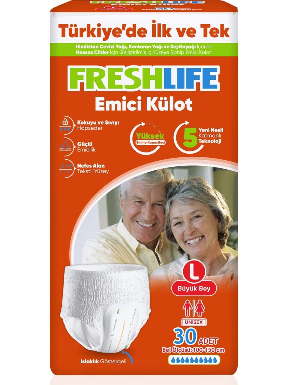 FRESHLIFE İKİZ KÜLOT LARGE 30