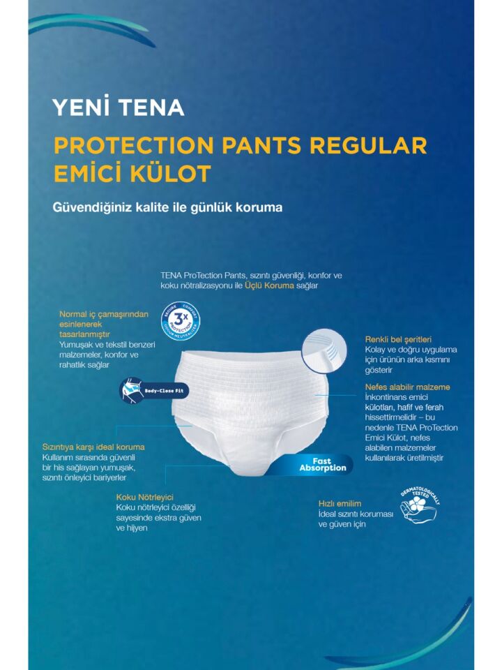 TENA PANTS REGULAR 6 DAMLA M