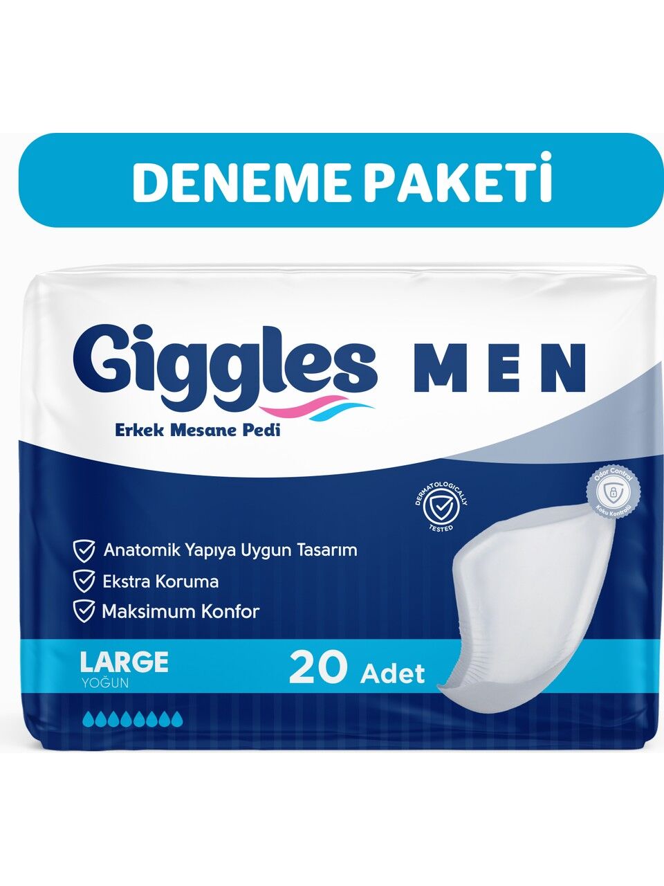 Giggles Erkek Mesane Pedi Large 20'Li