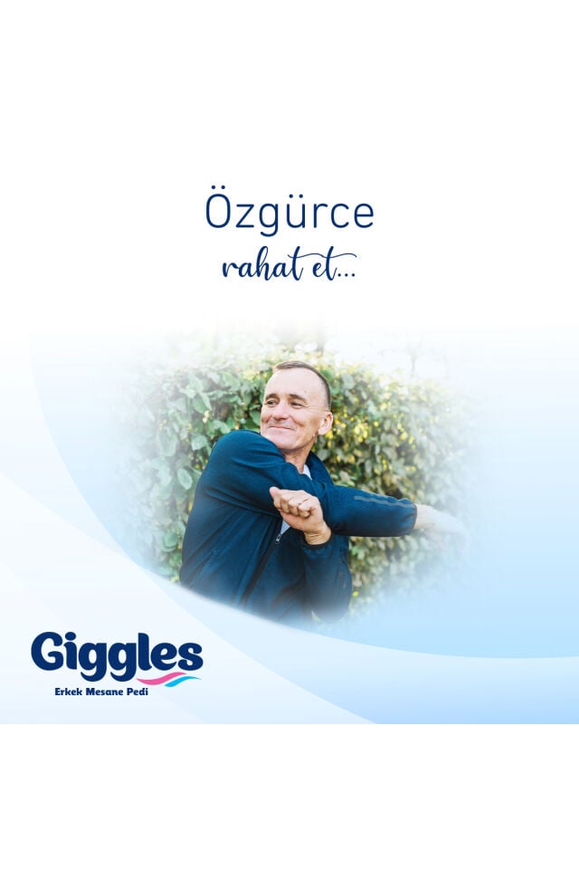 Giggles Yetişkin Erkek Mesane Pedi - L Beden - 6 Paket 120 Adet