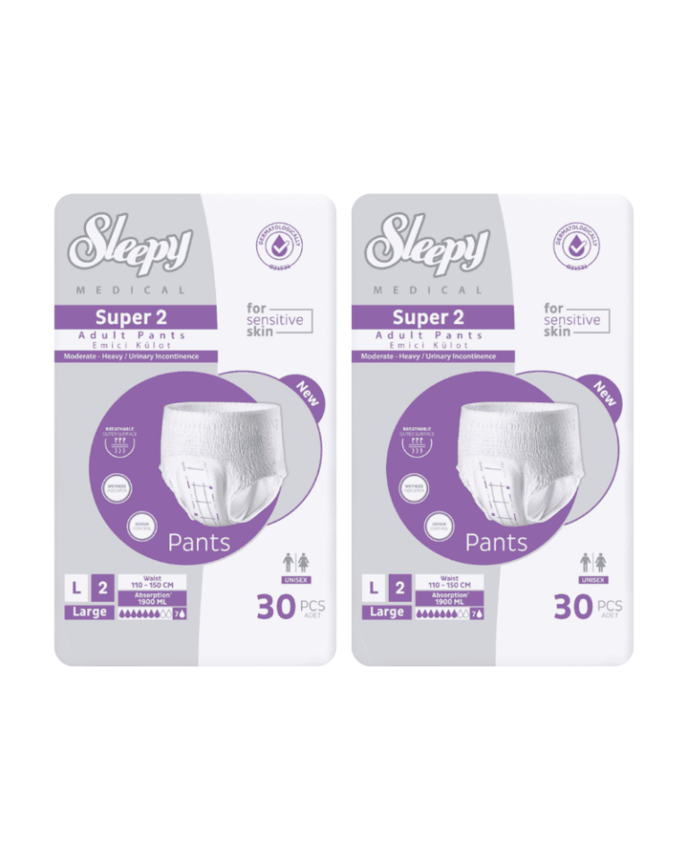 Sleepy Süper2 Emici Külot L Beden 2 Paket 60 Adet