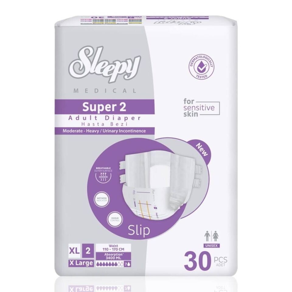 Sleepy Süper2 Belbantlı Hasta Bezi XL Beden 30 Adet